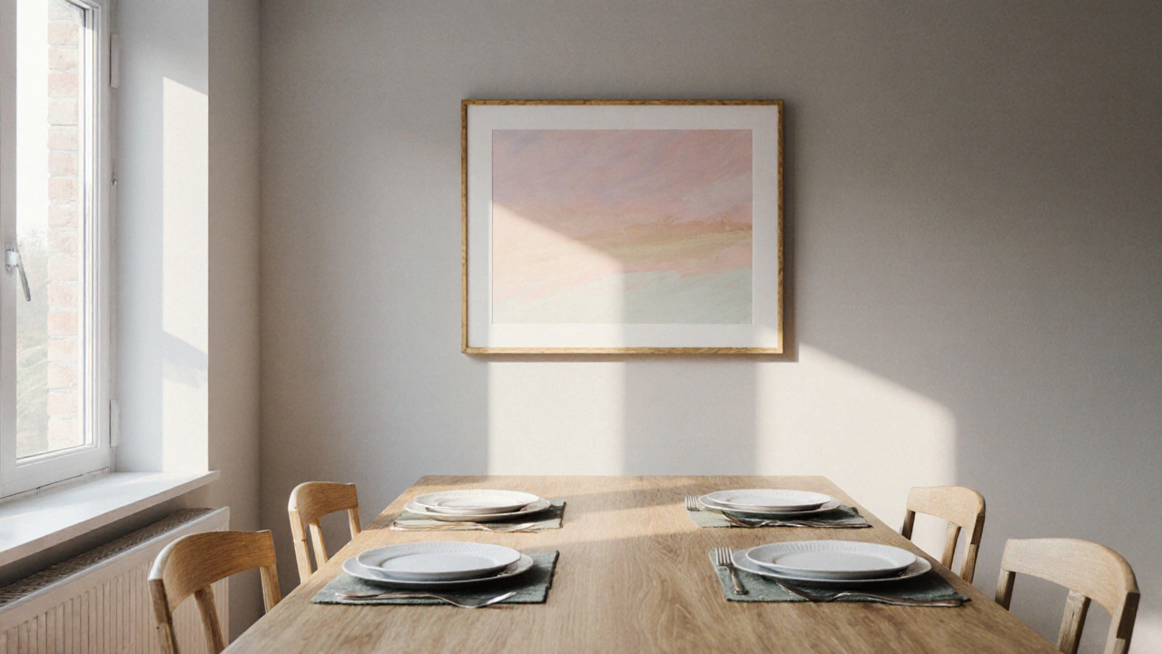 Optimale Bildgröße über dem Esstisch - Praktischer Leitfaden