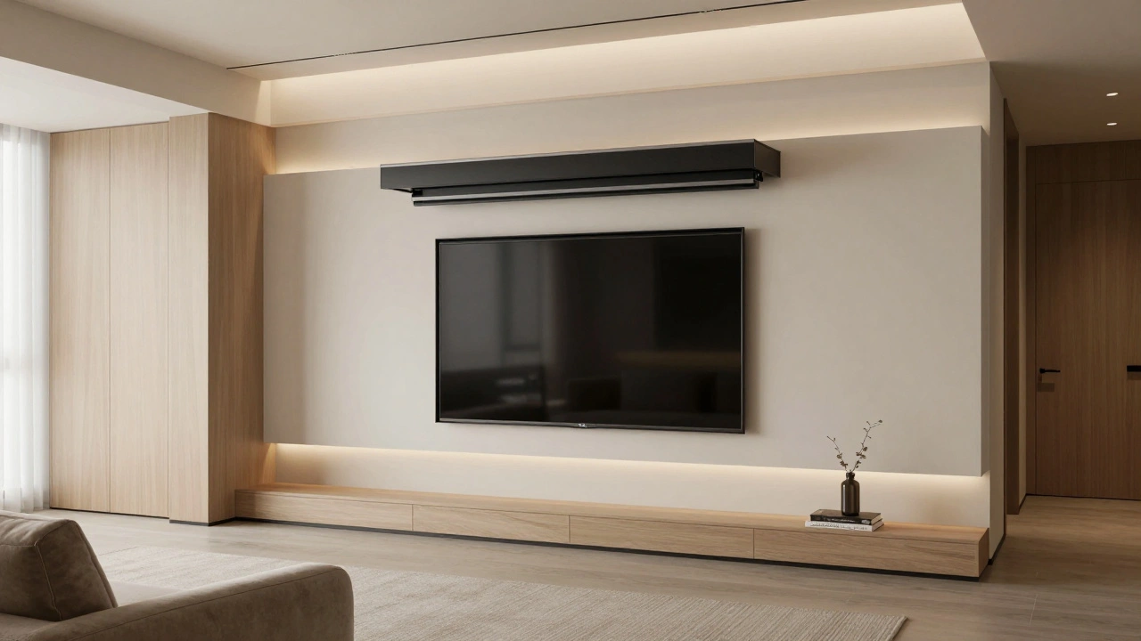 Fernseher im Wohnzimmer verstecken: 7 Design-Lösungen für eine cleanere TV-Ecke