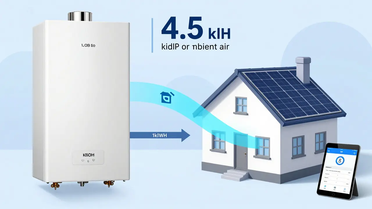 Vergleichsgrafik: Gasheizung vs. Wärmepumpe mit Energiefluss und Solaranlage, technisch und klar dargestellt.
