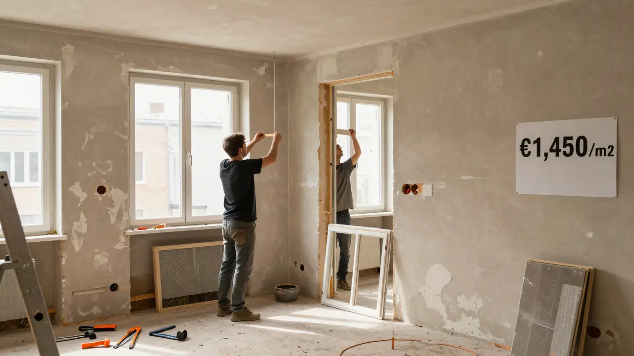 Renovierungskosten pro Quadratmeter: Aktuelle Preise 2026 im Überblick