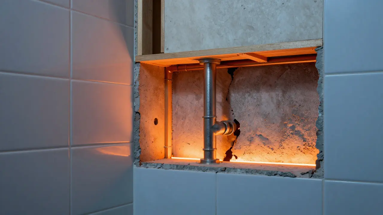 Sanitärinstallation im Badumbau: Leitungen und Brandschutz erklärt
