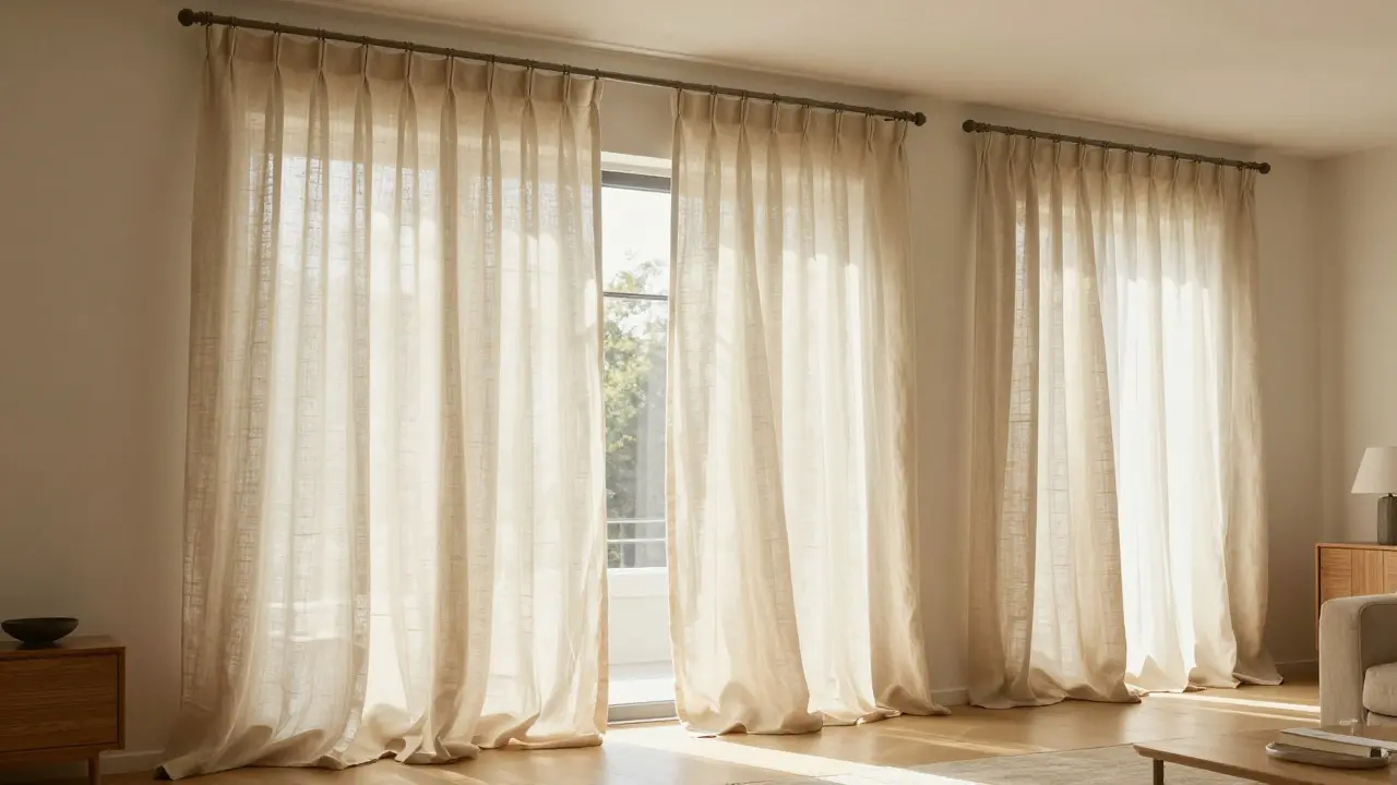 Vorhänge und Gardinen im Wohnzimmer: Material, Farbe und Stil richtig wählen