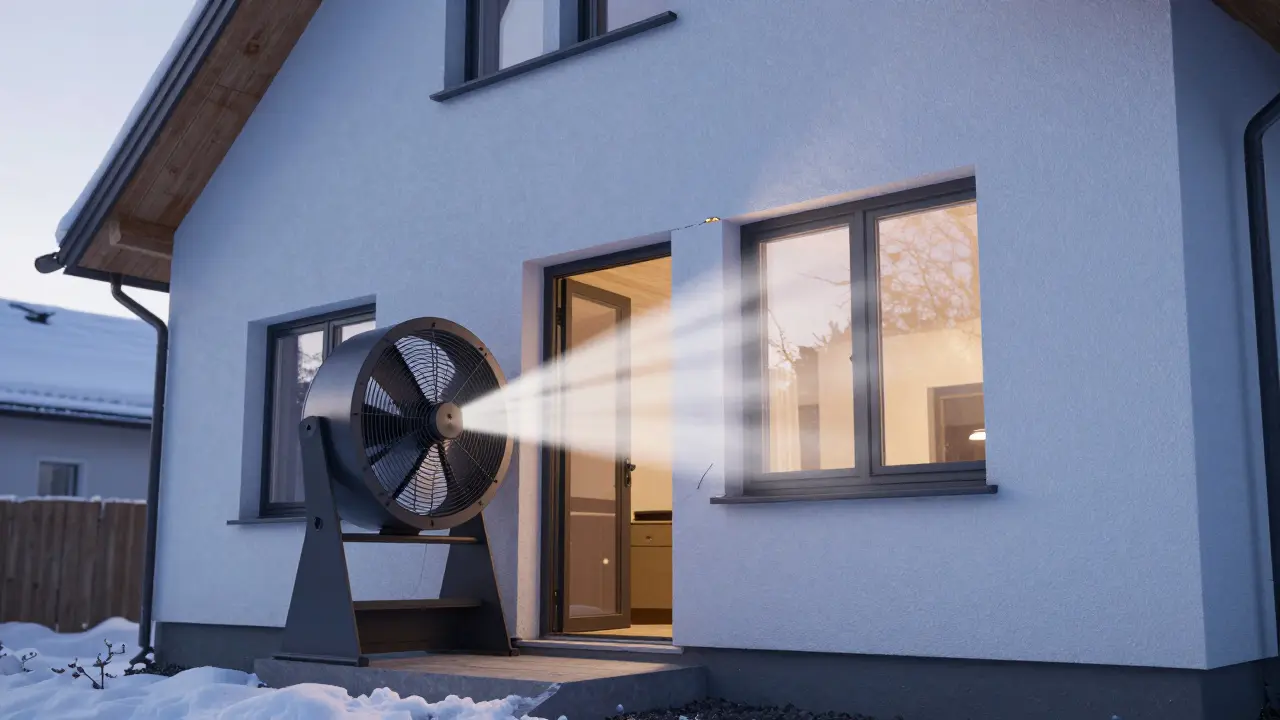 Blower-Door-Test: So prüfen Sie Fenster- und Türdichtungen richtig
