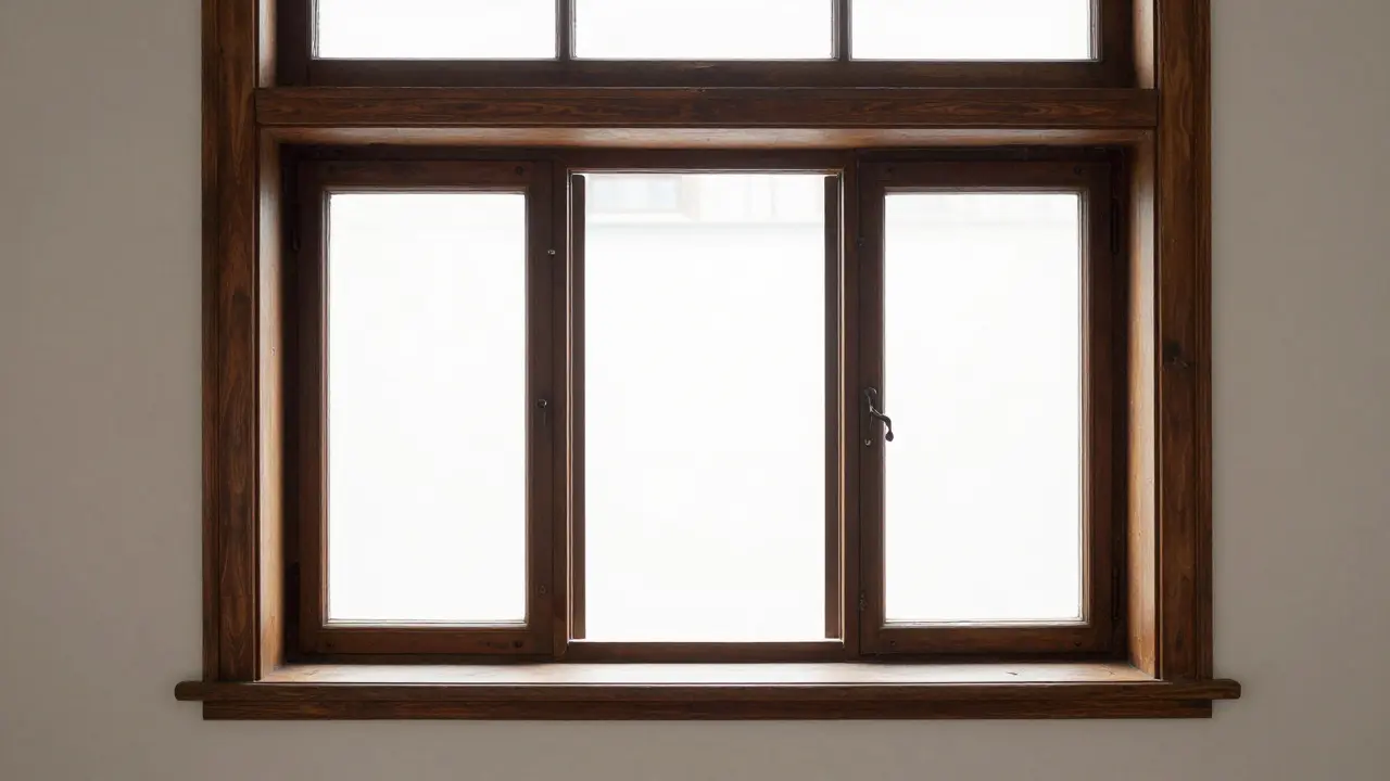 Historisches Fenster mit zusätzlichem modernen Isolierglas im Innenbereich