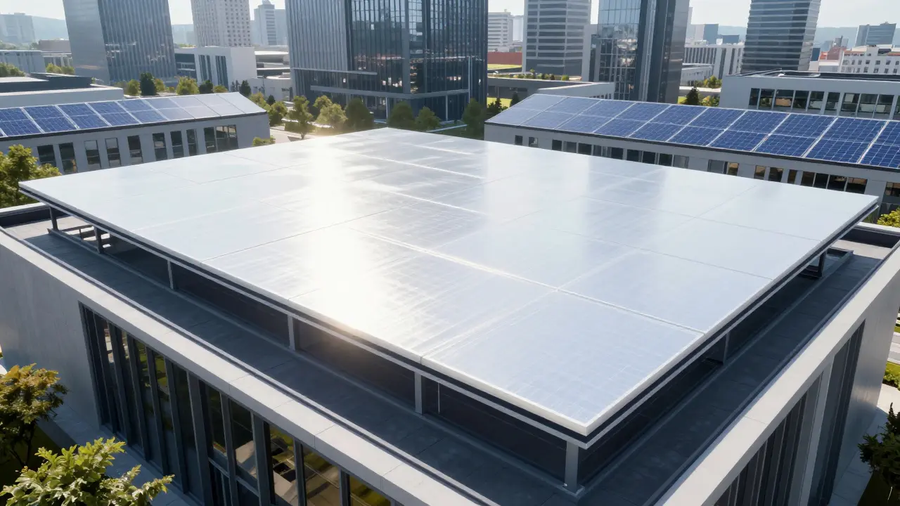 Moderne reflektierende Dachbeschichtung für Energieeffizienz