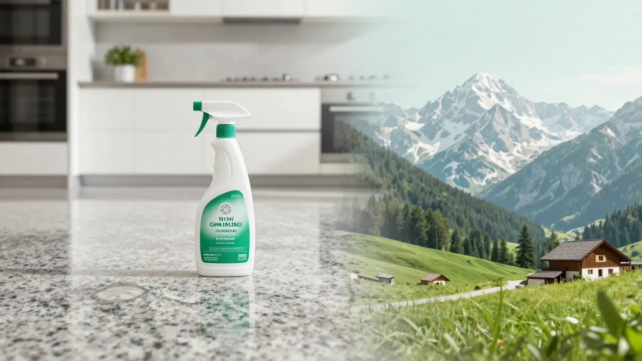 Pflegeleichter Granitboden kombiniert mit ökologischem Regionalbezug