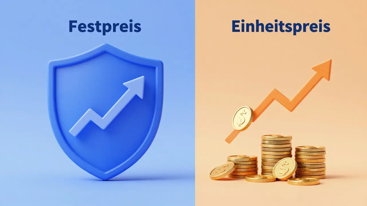 Vergleich von Festpreis- und Einheitspreismodellen bei Bauverträgen