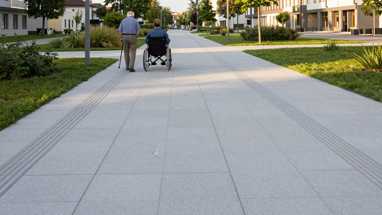 Barrierearme Außenanlagen: Wege, Beleuchtung & Handläufe richtig planen