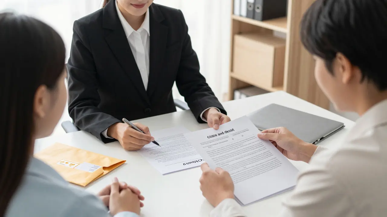 Besprechung mit Anwalt für klare Regelung bei der Kündigung des Maklers