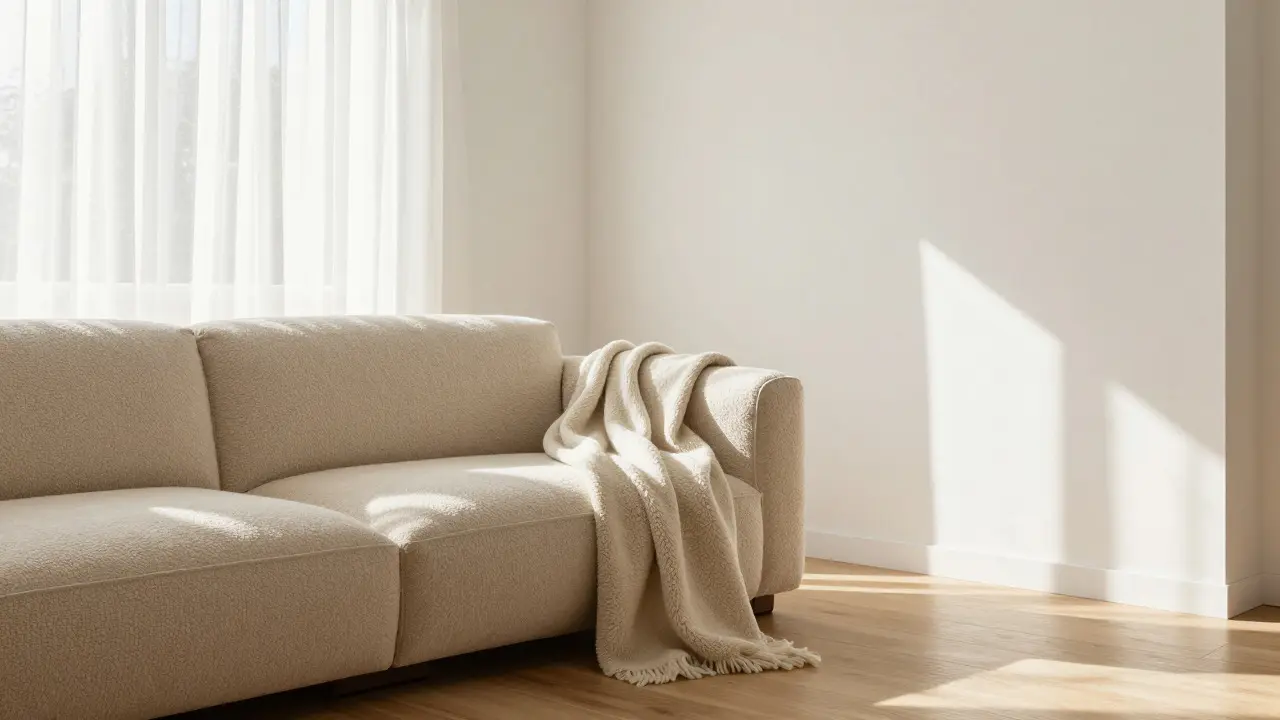 Wohnzimmer in Weiß und Beige: So schaffen Sie eine ruhige, luxuriöse Atmosphäre